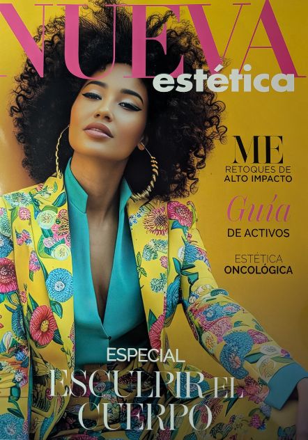 Portada de la revista Nueva Estética con publicación sobre la inauguración de Paula Catena